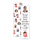 Bookmark with portraits of famous women and quote by Rosa Parks